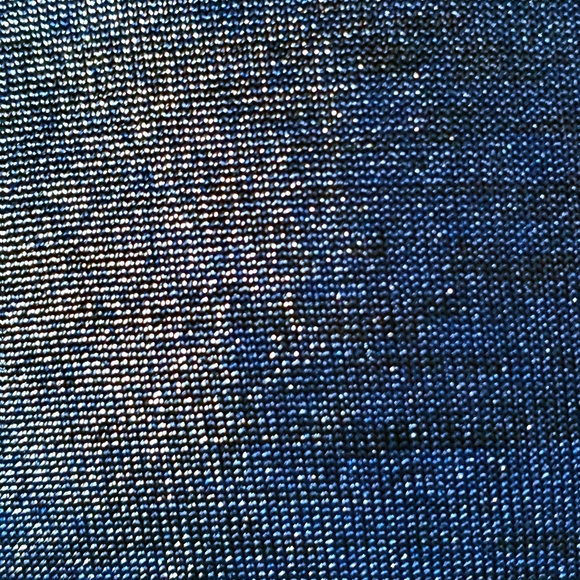 NAVY BLUE SHIMMER ☆ CAGE NECK TOP ☆ 4X ☆ NWT - Picture 7 of 10